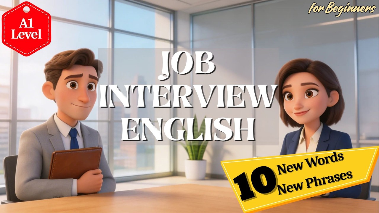 English Conversation at a Job Interview | Real-Life Dialogue #english #simpleenglish #slowenglish