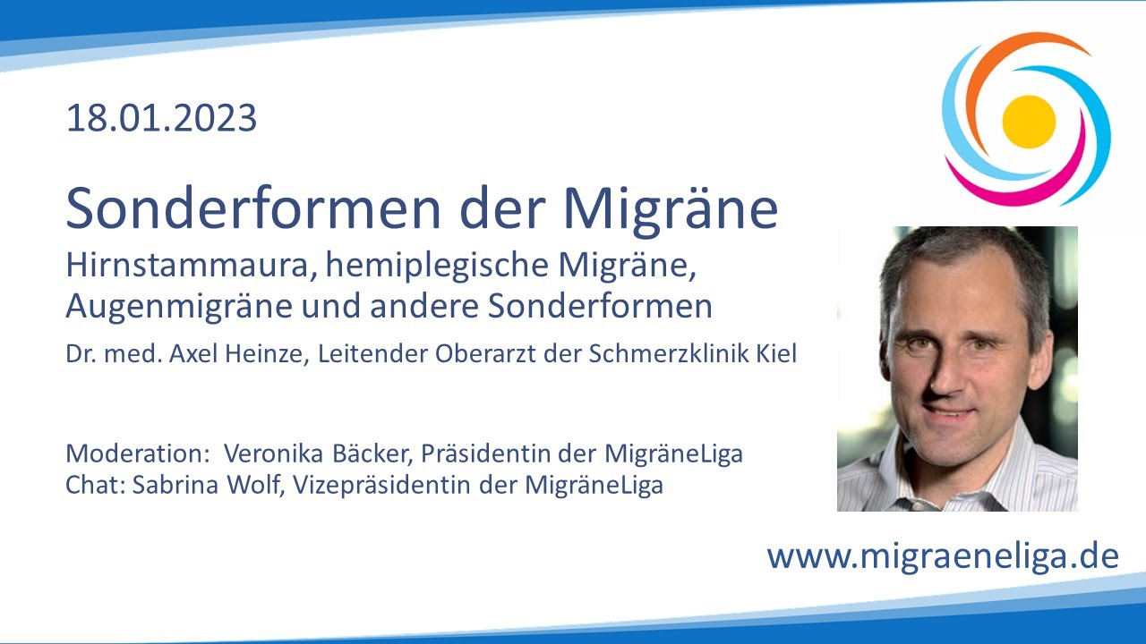MigräneLiga Seminare 2023 | Sonderformen der Migräne | Dr. med. Axel Heinze