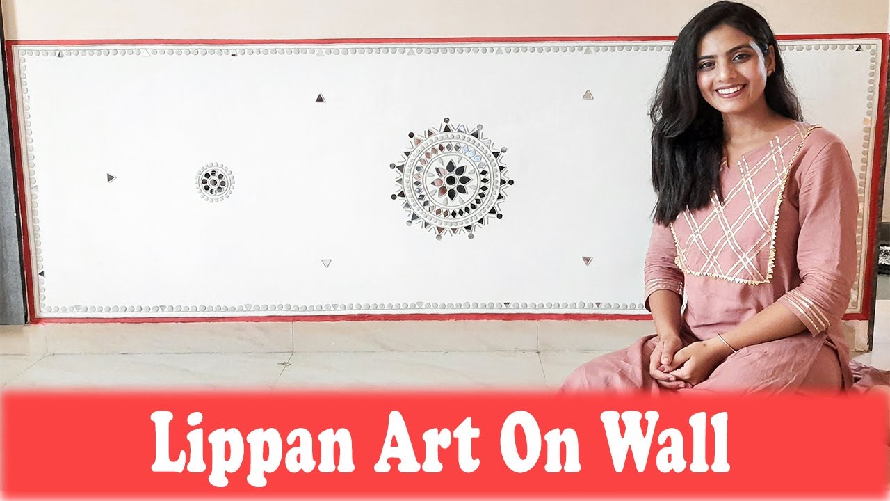 Quick Wall Transformation With Lippan Art | Stunning Kutch Mud Art Makeover 🌟🖌️