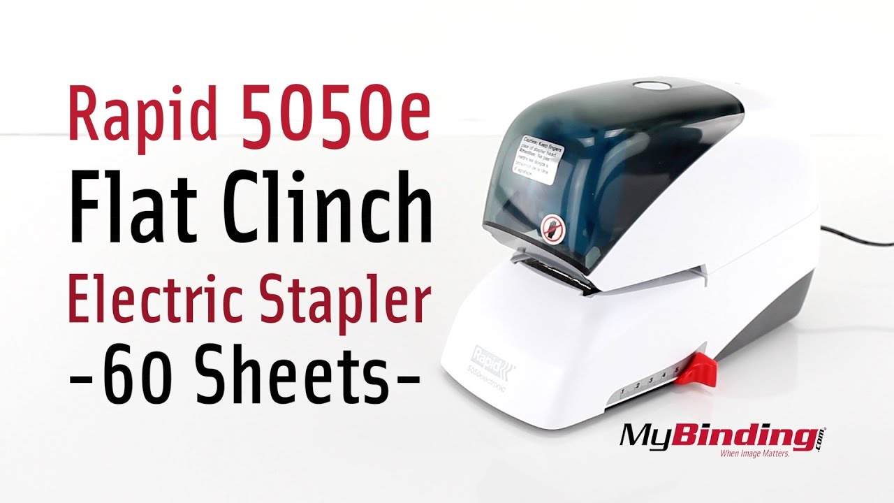 Rapid 5050e White Flat Clinch Electric Stapler