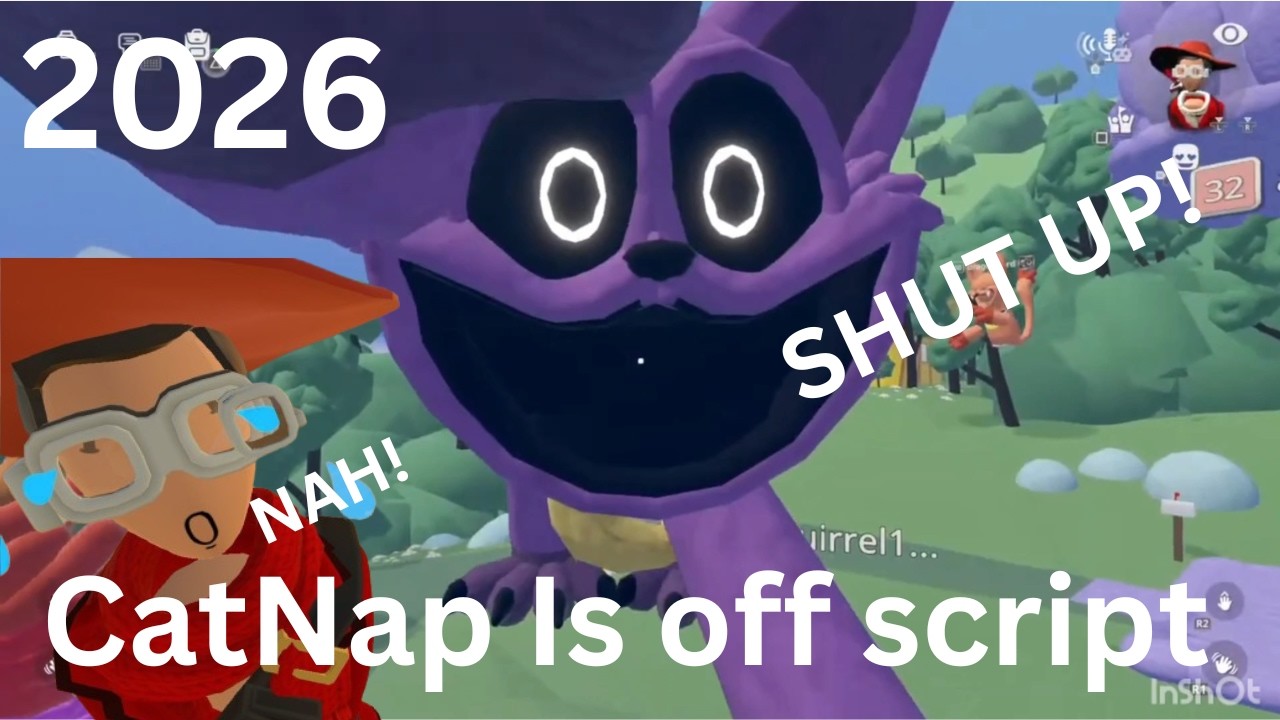 I think CatNap went off the script 🤣 and hated us for no reason. | Rec Room