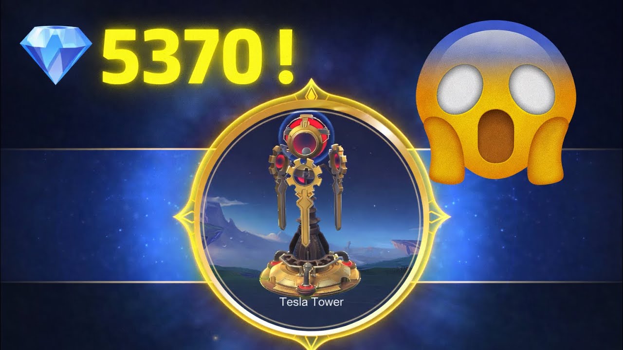 NEW TESLA TOWER REVAMP AND RESALE GACHA IN MLBB ! 😱