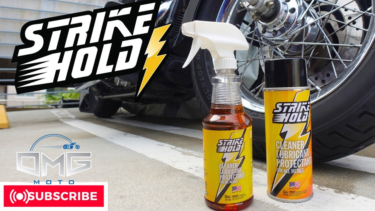 STRIKE HOLD: The BEST Cleaner, LUBRICANT, and PROTECTANT for your MOTORCYCLE