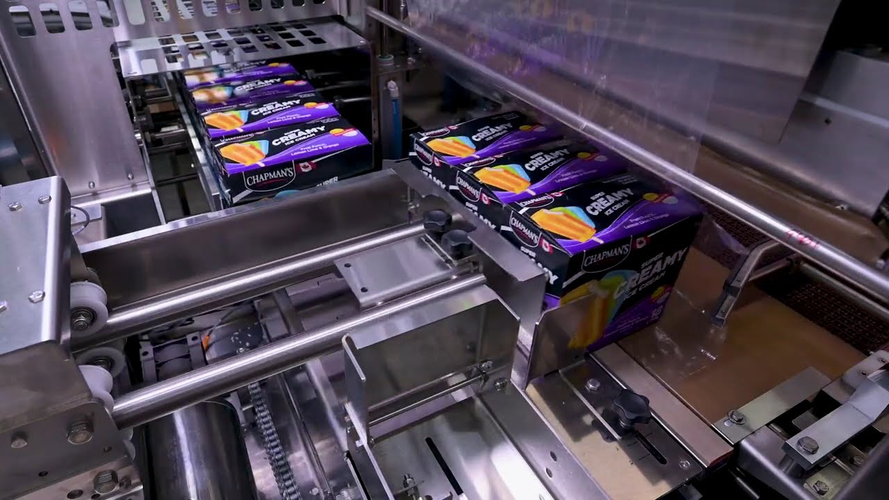 Shrink Wrap Boxes of Ice Cream Bars