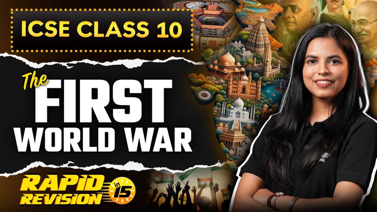 The First World War | Rapid Revision | ICSE Class 10 | History | Preksha Ma'am