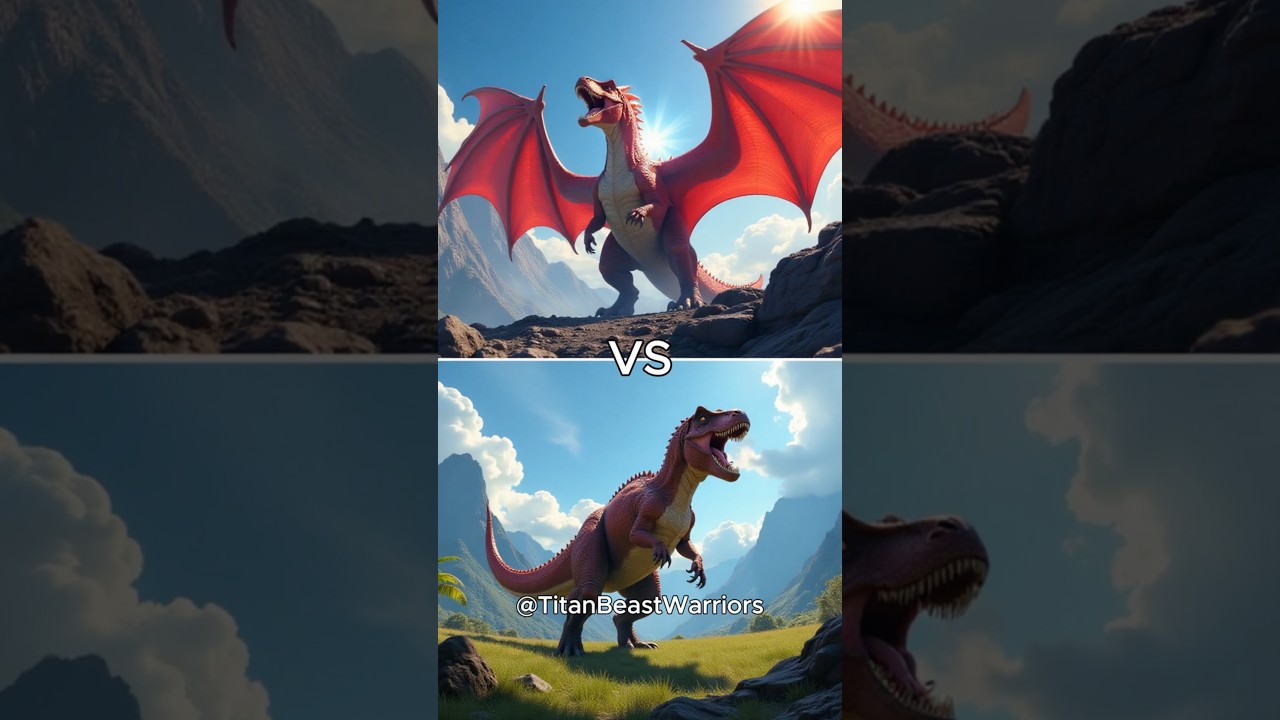 Dragon vs Animals vs Dinosaurs vs Human (T.Rex, Hippo, Gorilla)