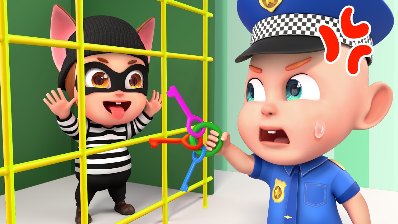 Police Rob Baby Jail Escape | Police Baby Song | Rosoo Nursery Rhymes & Kids Songs