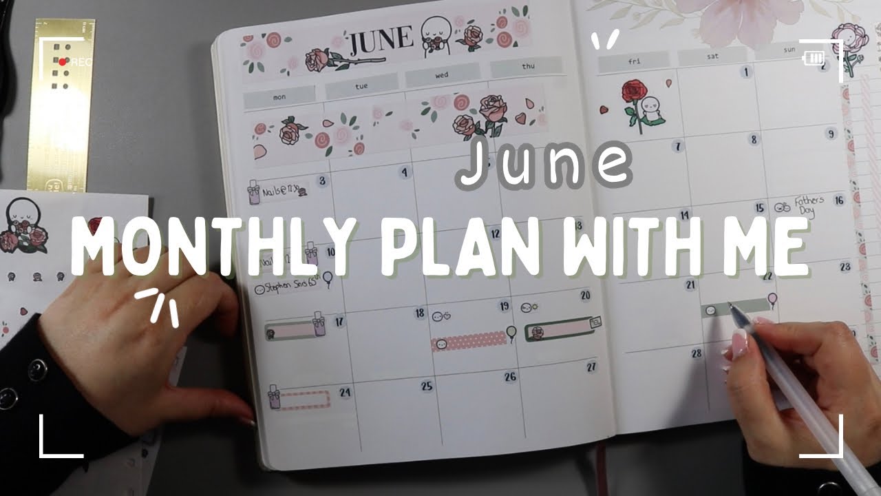 June 2024 Plan with Me ft. The Coffee Monsterz Co monthly kit - EC 8x10 Hourly Softbound