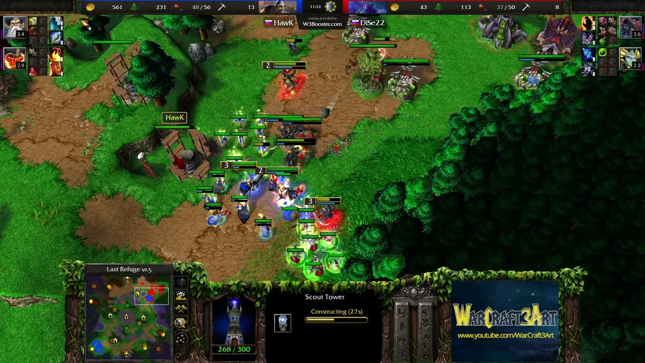 HawK(HU) vs Dise(NE) - Warcraft 3: Classic - RN8839