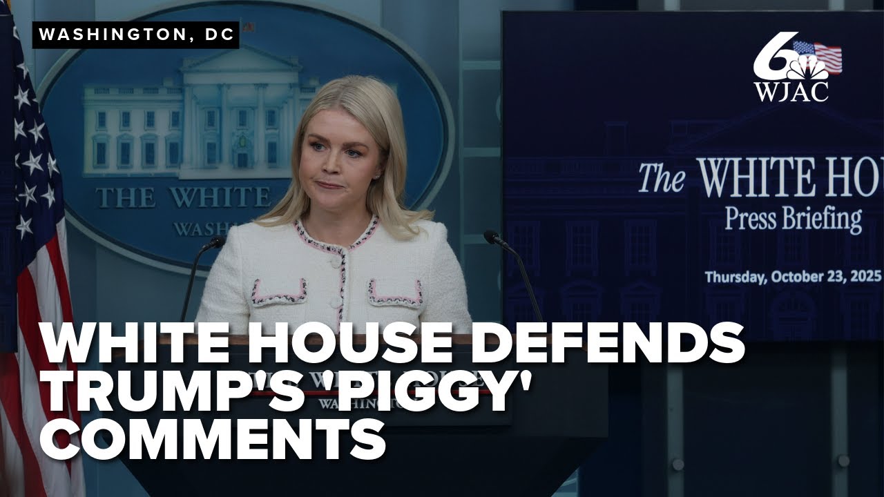 FULL: White House defends Trump's 'piggy' comment, addresses Dept. of Education dismantling