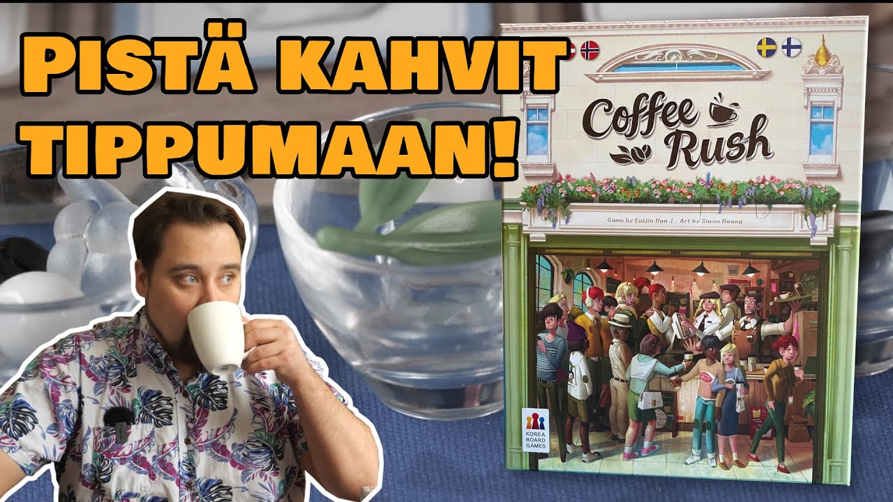 Coffee Rush | Kahvilalautapelin arvostelu | Kiirettä pitää! | Korea boardgames