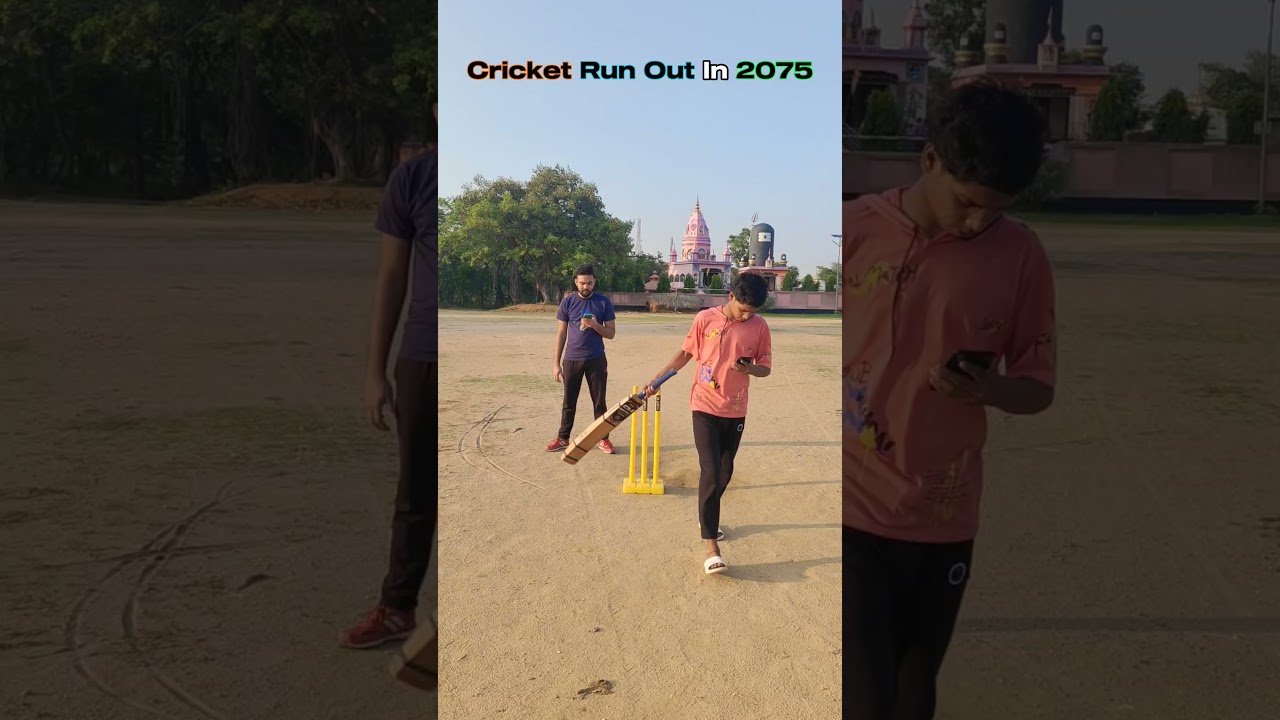 how cricketers run out in 2075 😜😜 #cricket #shorts #cricketshorts #youtubeshorts