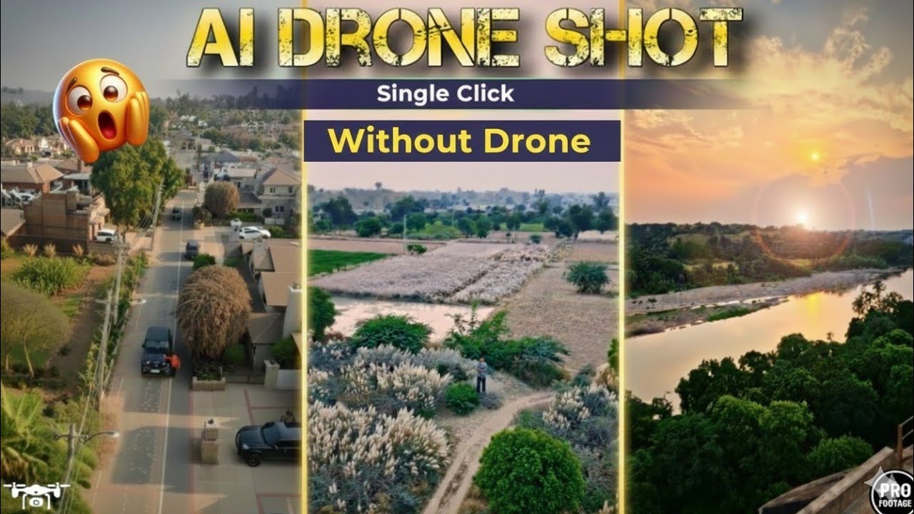 how to create Drone shot without drone|  Drone Ke Bina Drone Shot 😱 | 2026
