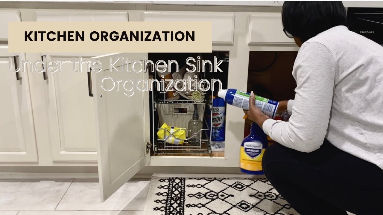 New| Clean with Me +How to Organize Under the Kitchen Sink