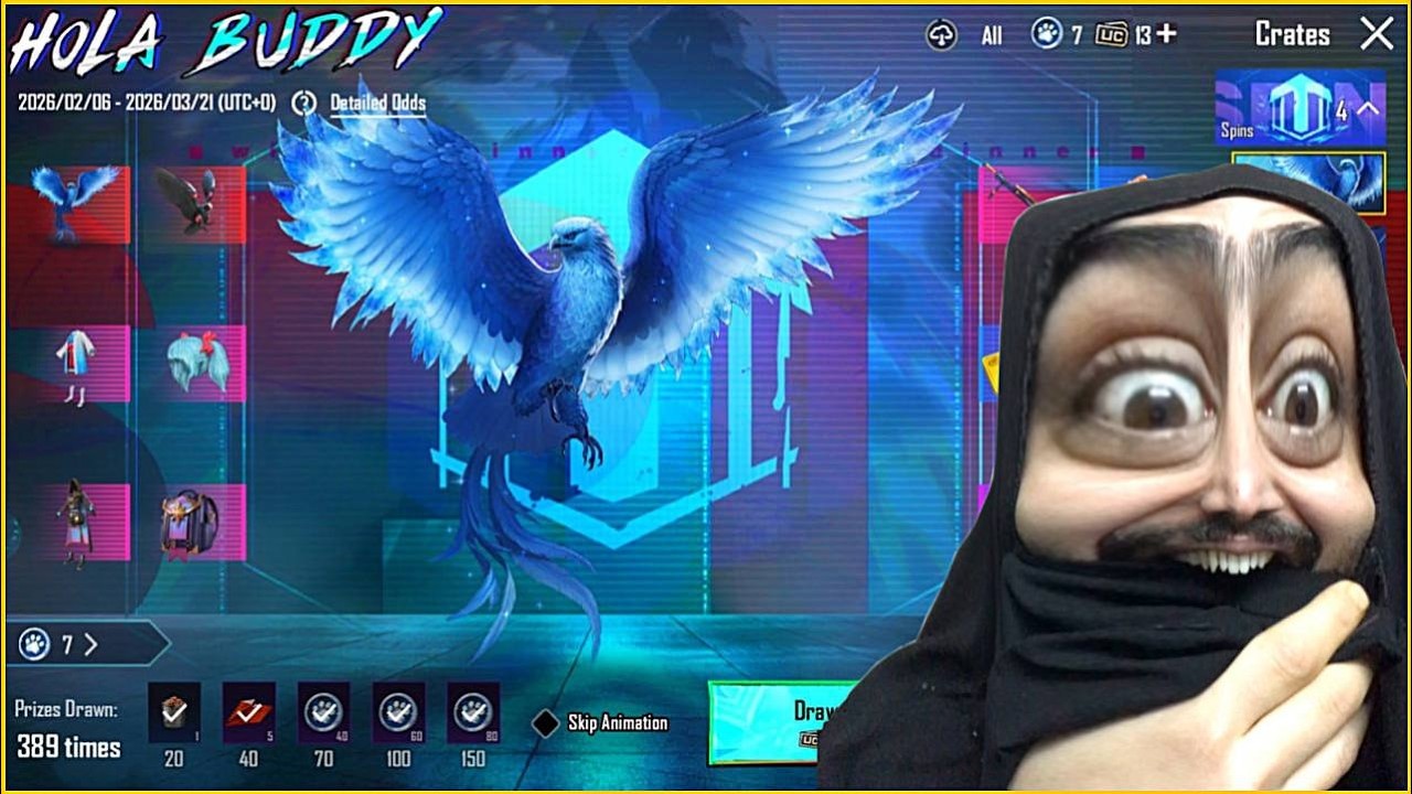 تفتيح عجلة الصقر الاسطورية بقيمة 10 الف شدة🔥ببجي موبايل