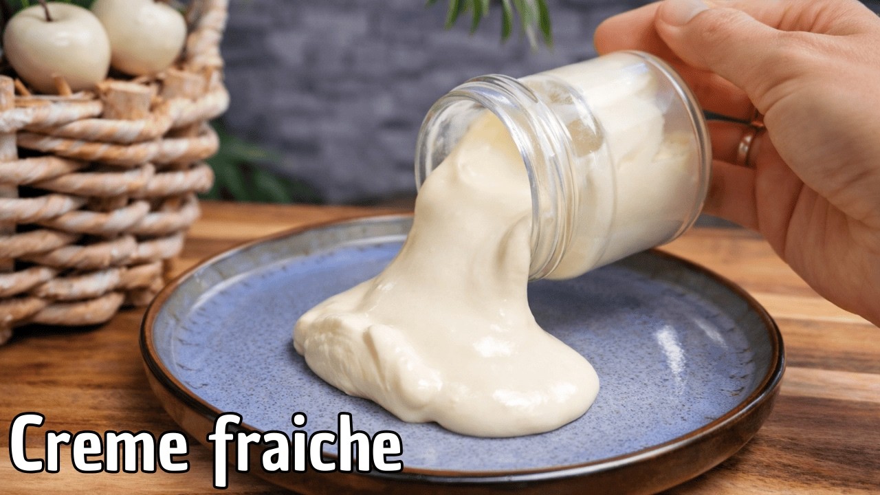 Selbst hergestellte Crème fraîche 😊 Besser als gekauft! #296