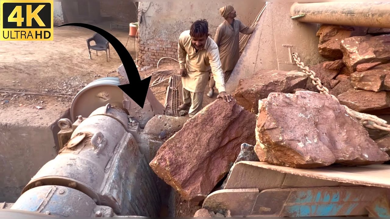 Big Rock Jaw Crusher Machine in Action | Powerful Stone Crushing ASMR Sounds