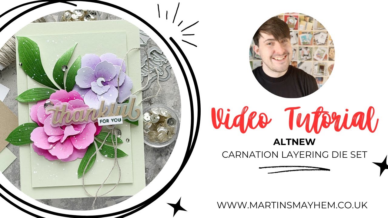 Elegant Layered Floral Thank You Card | Altenew Cardmaking Tutorial