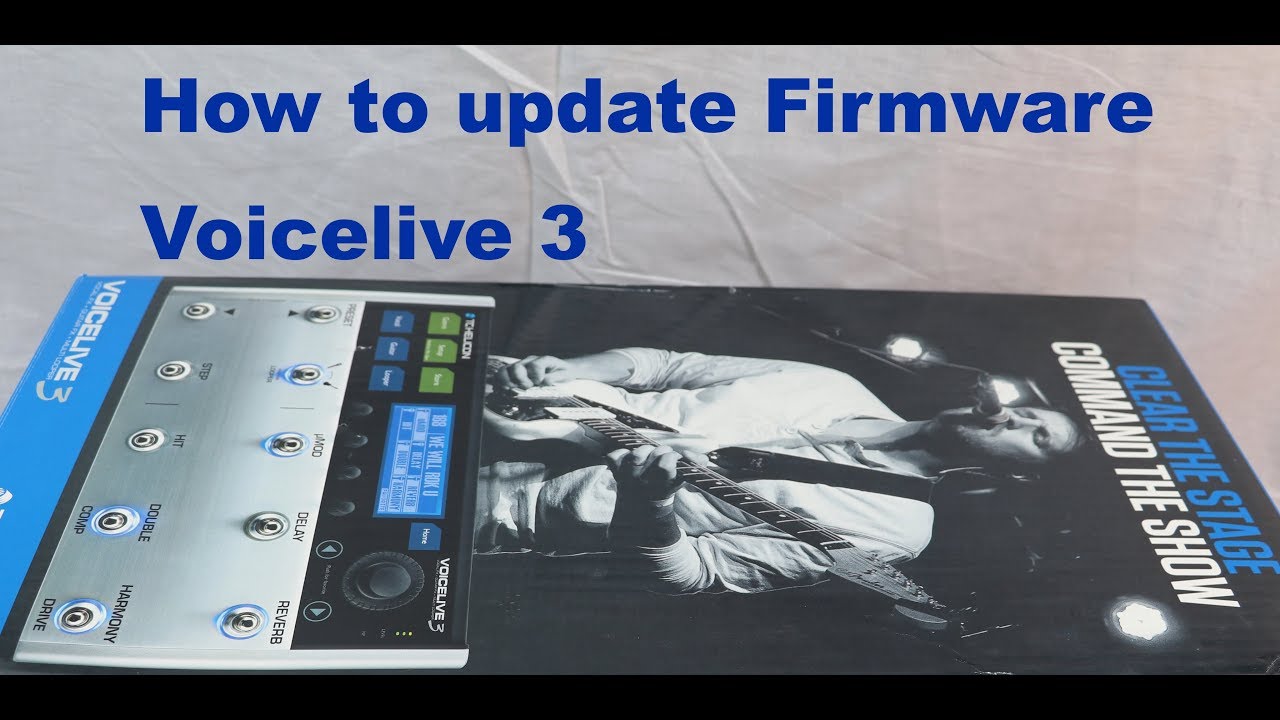 How to update firmware for TC Helicon VoiceLive 3 Guitar Vocal Effects pedal