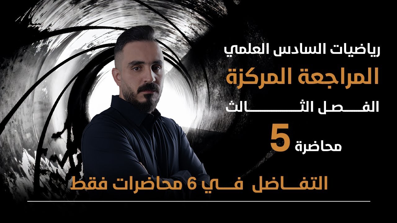 مراجعة مركزة رياضيات السادس العلمي رسم الدوال بدرس واحد فقط