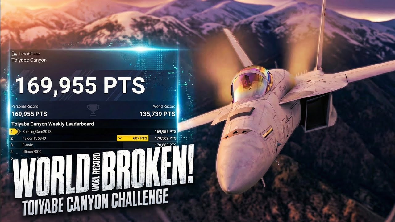 Msfs 2024 challenge league - low altitude challenge - toiyabe canyon world record