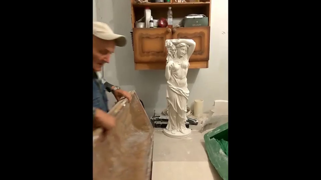 Работа с большими формами (метровая кариатида)