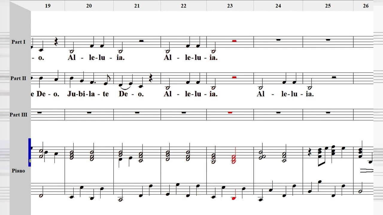 Jubilate Deo! Alleluia! ... Arr. CRISTI CARY MILLER