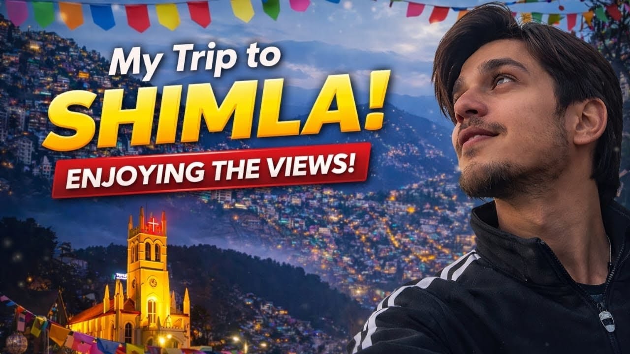 My trip to Shimla enjoying the views☁️🎄