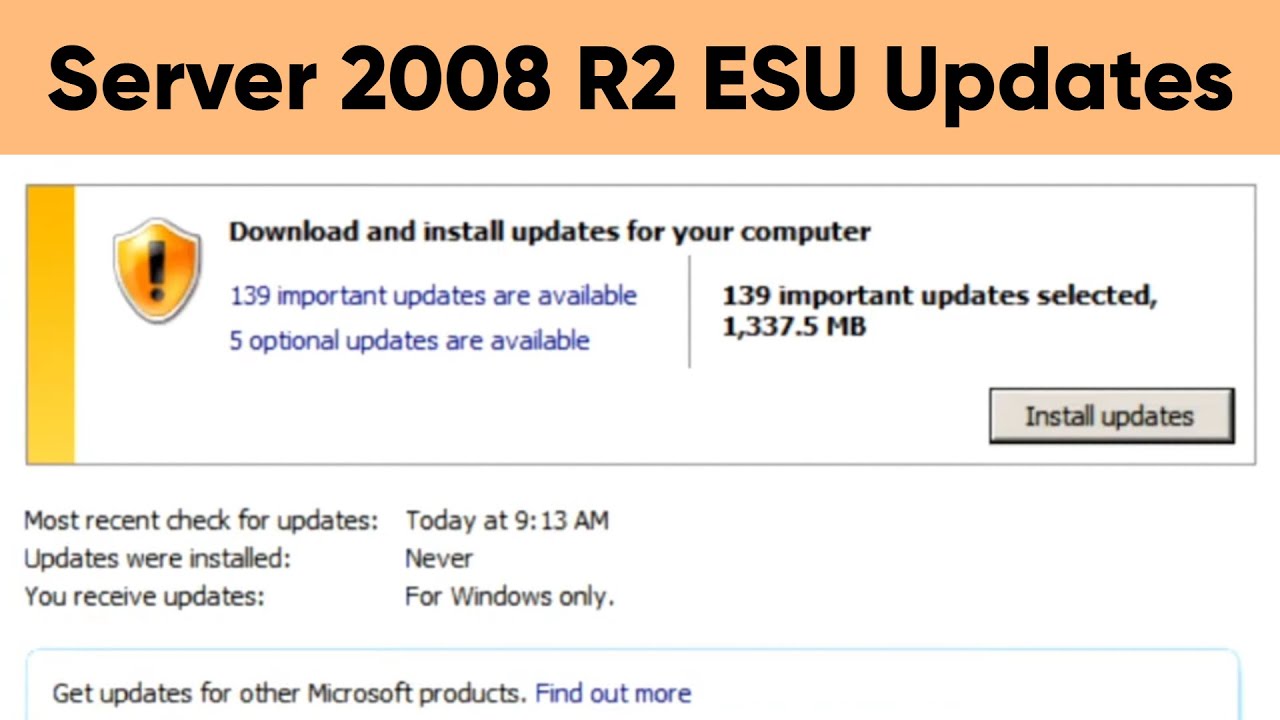 How to Get Extended Security Updates for Windows Server 2008 R2 (Still works in 2025!)