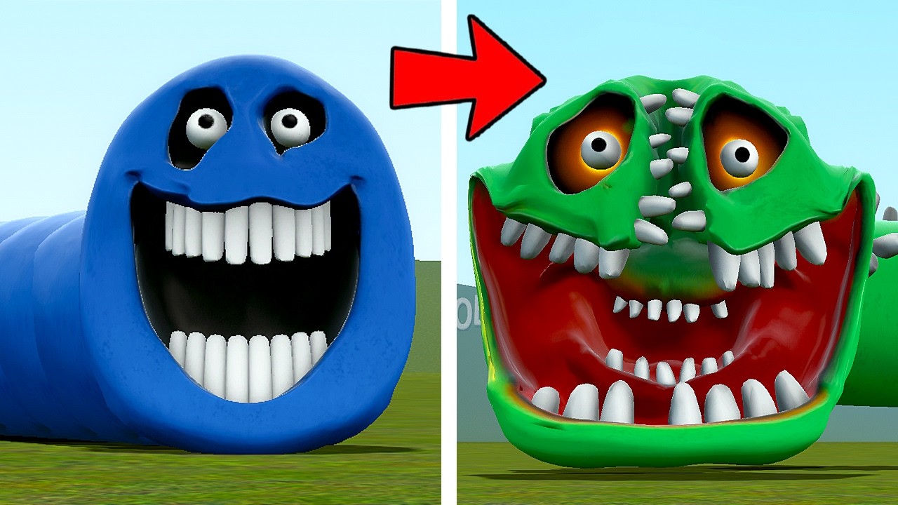 NEW HUNGRY ROBLOX SNAKE VS HUNGRY ROBLOX SNAKE PHASE 3 In Garry's Mod!