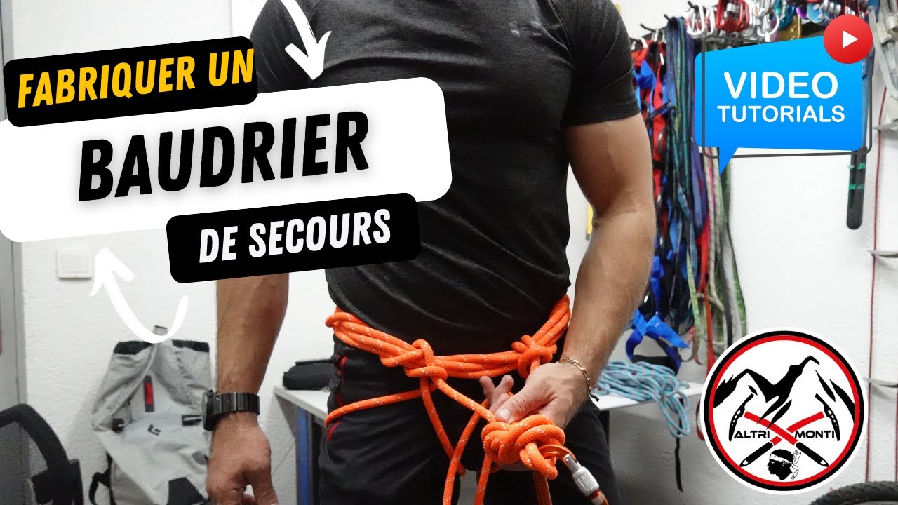 BAUDRIER DE SECOURS EN CORDE