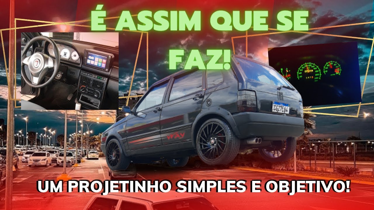 PROJETO DO FIAT UNO FEITO TODO EM CASA POR UM INSCRITO!