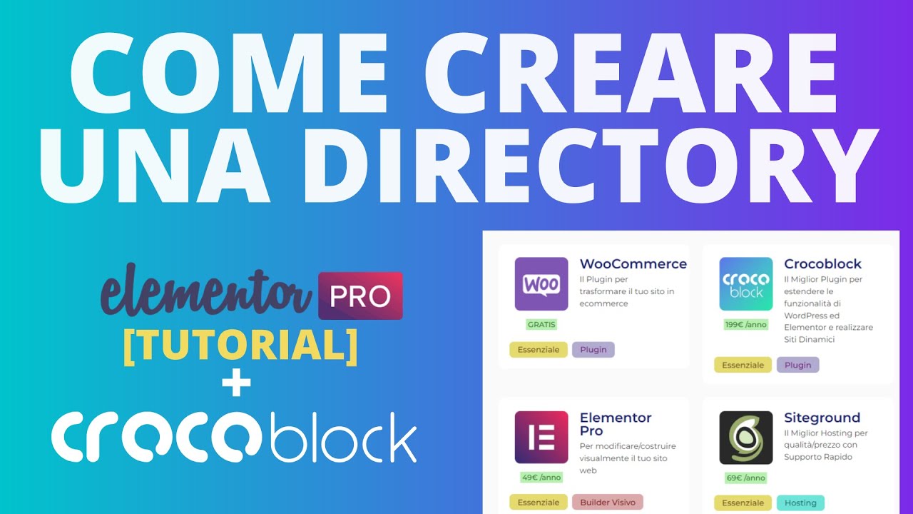 Creare una Directory/Listing con Filtri su Elementor + Crocoblock JetEngine