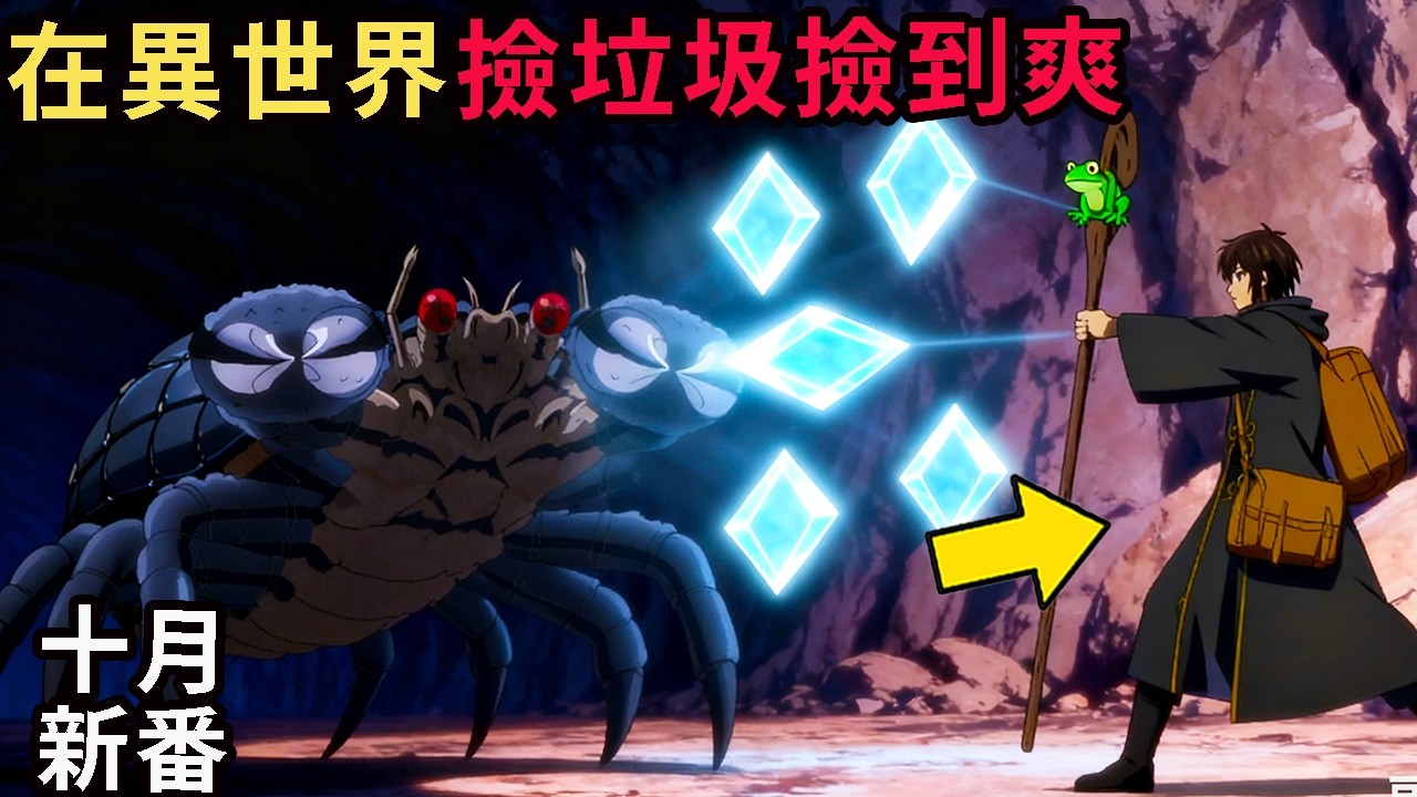 素材採集家，頂級魔物做美味大螃蟹，救重病領主夫人，一口氣看完，動漫解說，New Anime Recap