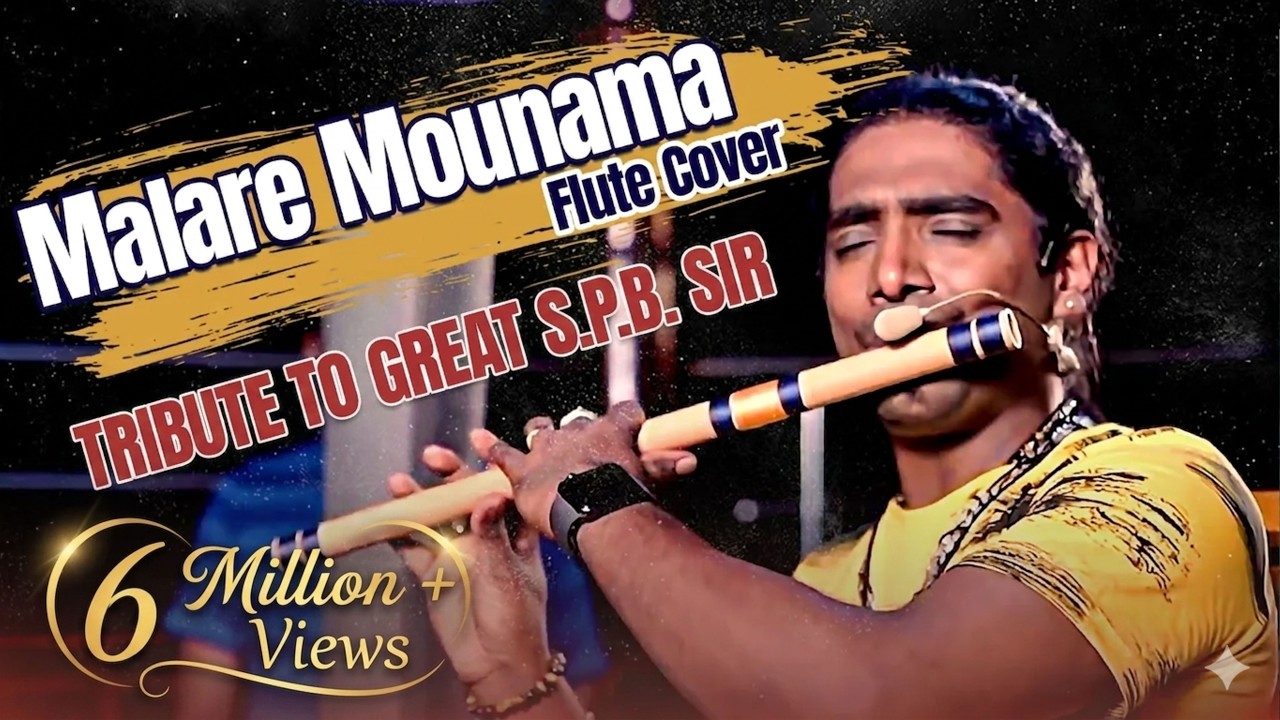 Malare Mounama | Tribute To Great S.P.B.Sir | Rajesh Cherthala | Flute Cover