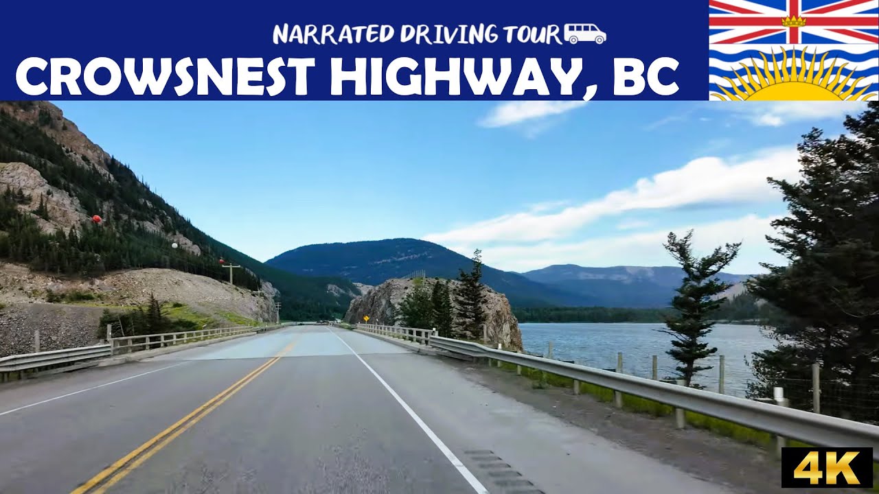 🏔️ Crowsnest Highway 3, British Columbia 🛣️ | 4K Drive