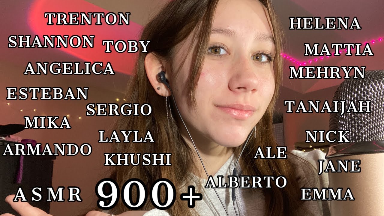 ASMR | saying my subscribers names!!! 70k special!! (900+ names)