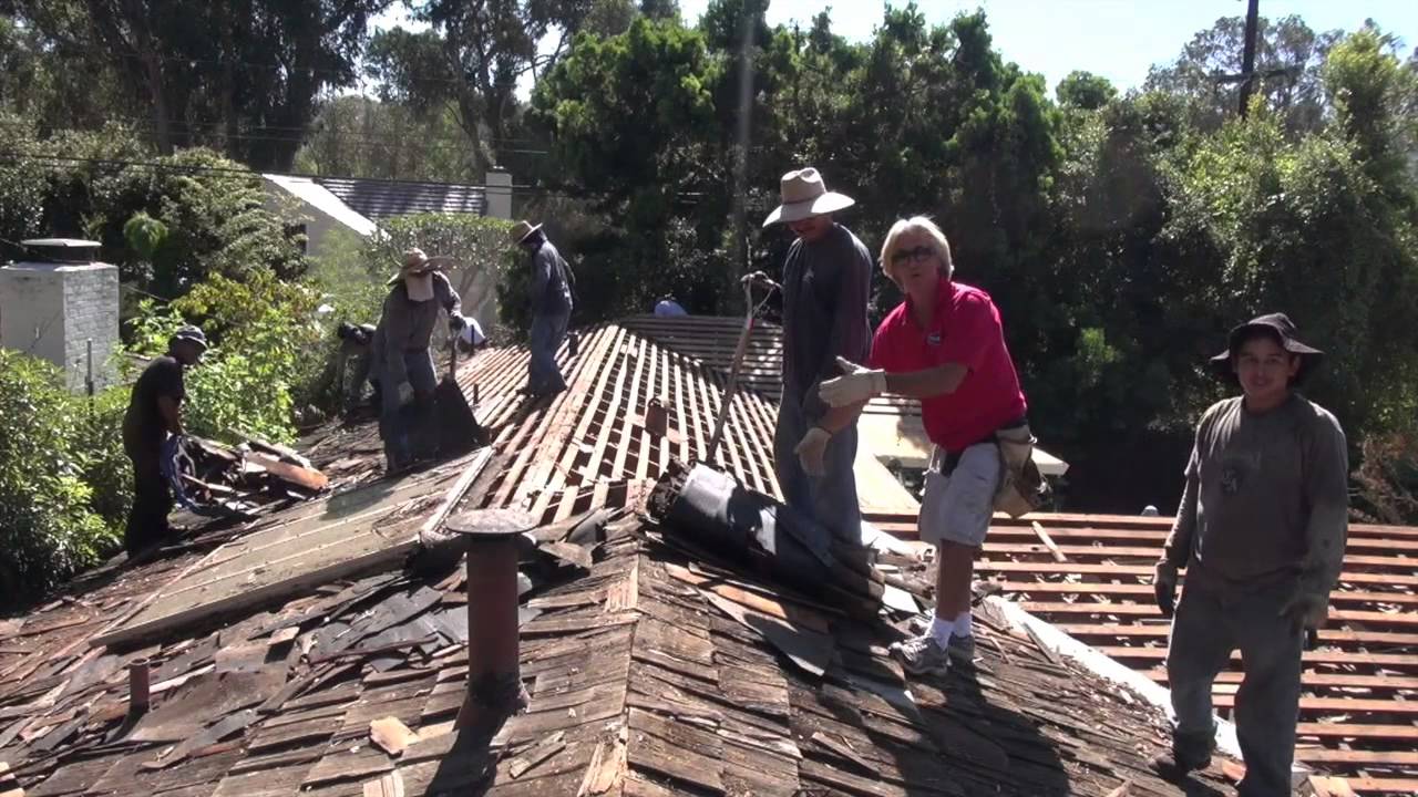 How to tear off a Cedar Wood Shake Roof Palos Verdes Roofing Contractor