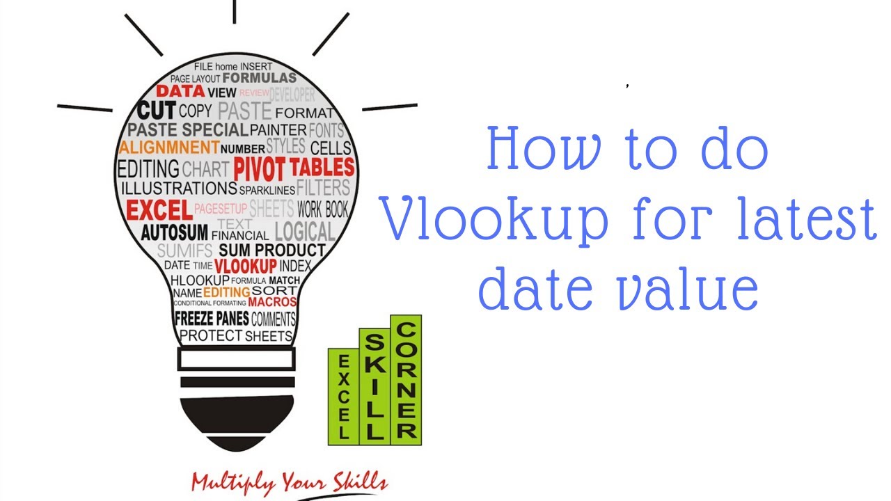 How to do Vlookup for getting value of Latest Date