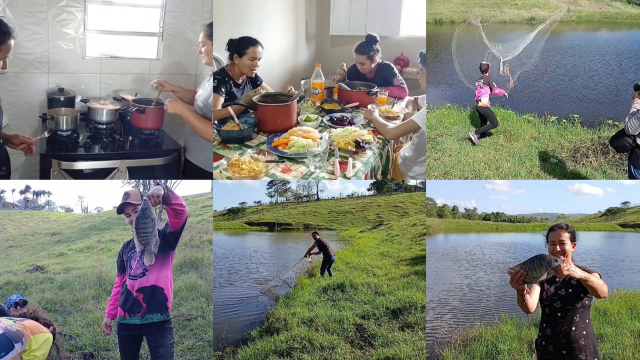 FICARAM PARA O ALMOÇO/LETÍCIA E GEANE É TOPADA NA PESCARIA