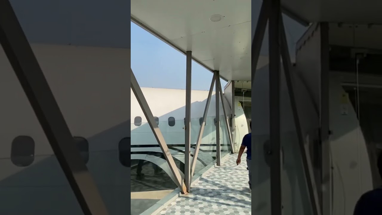 A walk to the airplane airport the Desi hawai adda restaurant |