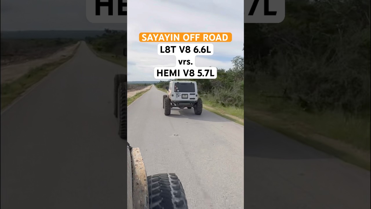 Jeep Swap Chevrolet 6.6L V8 L8T 🆚 HEMI 5.7 V8 
