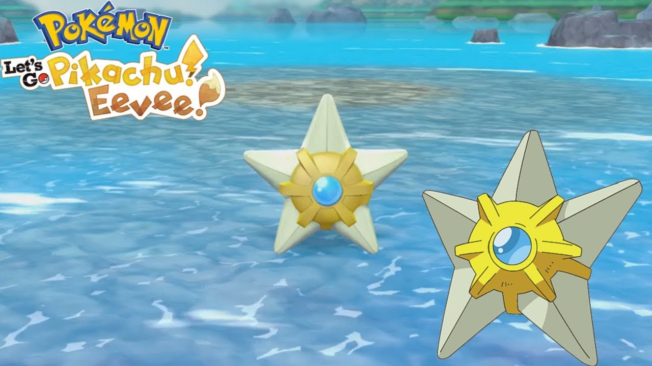 INSANE LIVE SHINY STARYU IN POKEMON LETS GO PIKACHU AND EEVEE!