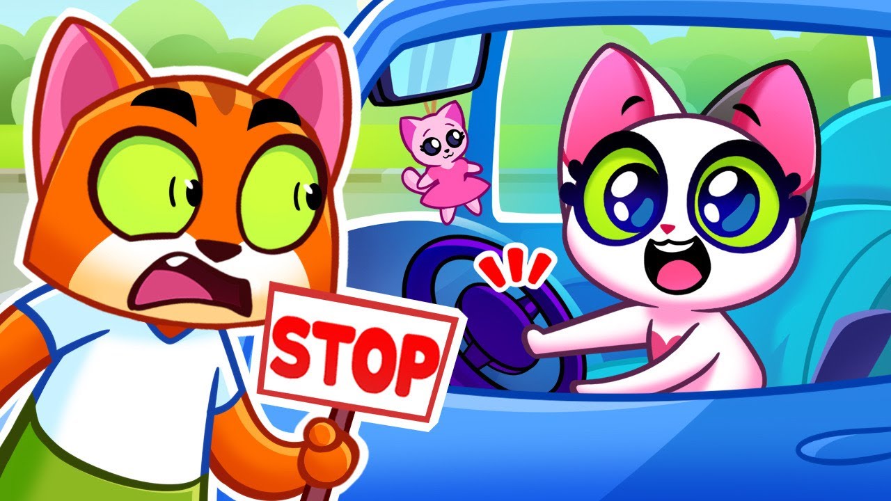 🚨 Don't Play in Driver's Seat Song 😨🚗 Buckle Up And Be Safe Stories for Kids by Purr Purr 😻