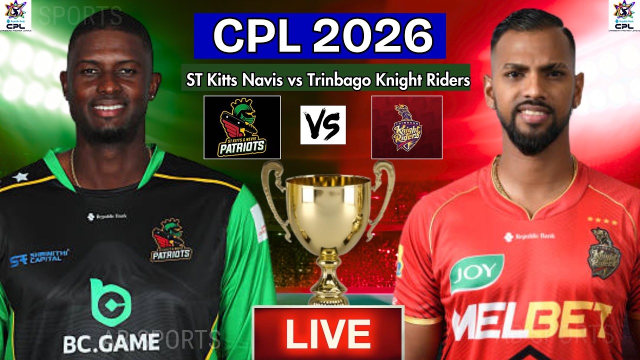 2-й матч CPL 2026 ПРЯМОЙ ЭФИР | Trinbago Knight Riders против St. Kitts and Nevis Patriots | Прев...