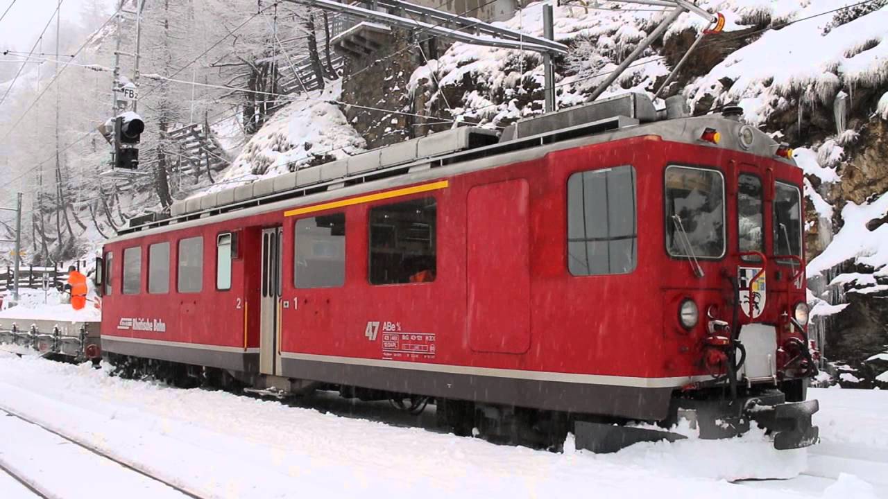 Alp Gr&uuml;m   Tw 47 der Berninabahn, Rh&auml;tische Bahn