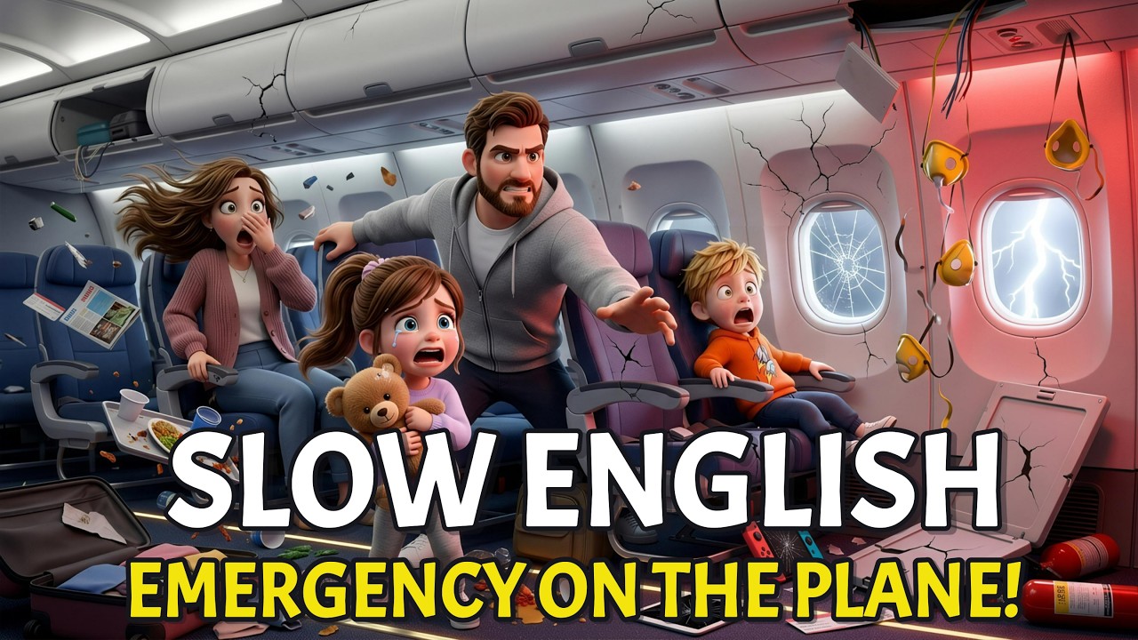 Terrifying Emergency on the Plane! | English Listening Story Compilation for Beginners (A1&ndash;A2 Level)