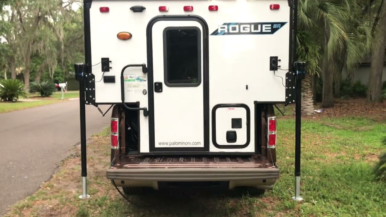 Palomino Rogue EA-1 Brophy Turnbuckle mounting and camper bed position