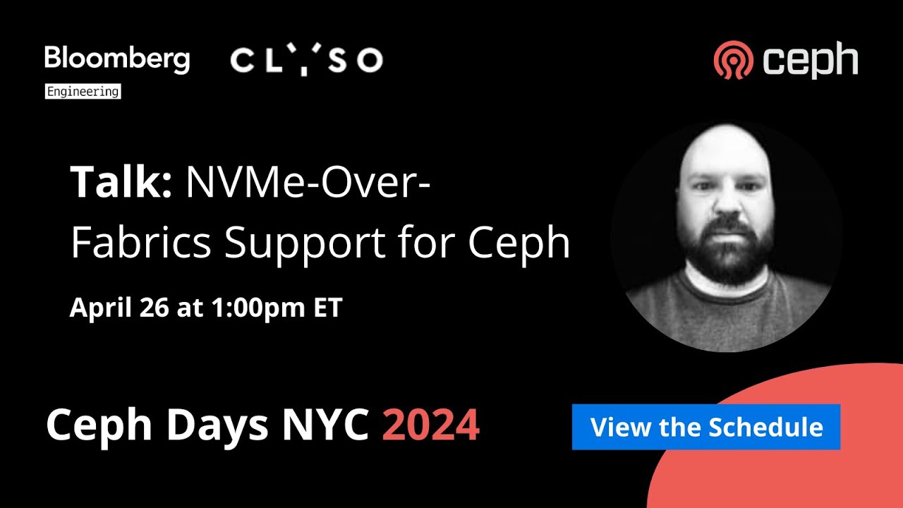 NVMe-Over-Fabrics Support for Ceph | Ceph Days NYC 2024