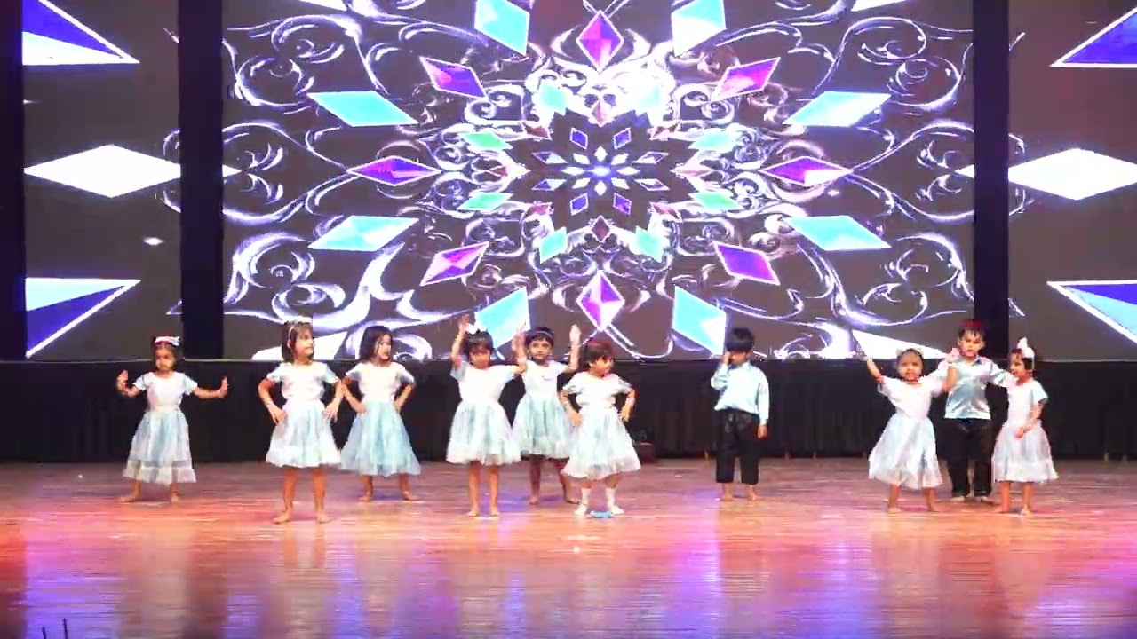 NURSERY KAALE MEGHA | BARSO RE|  WATER | 🌈 New Rainbow Preschool International 6TH ANNUAL FUNCTION